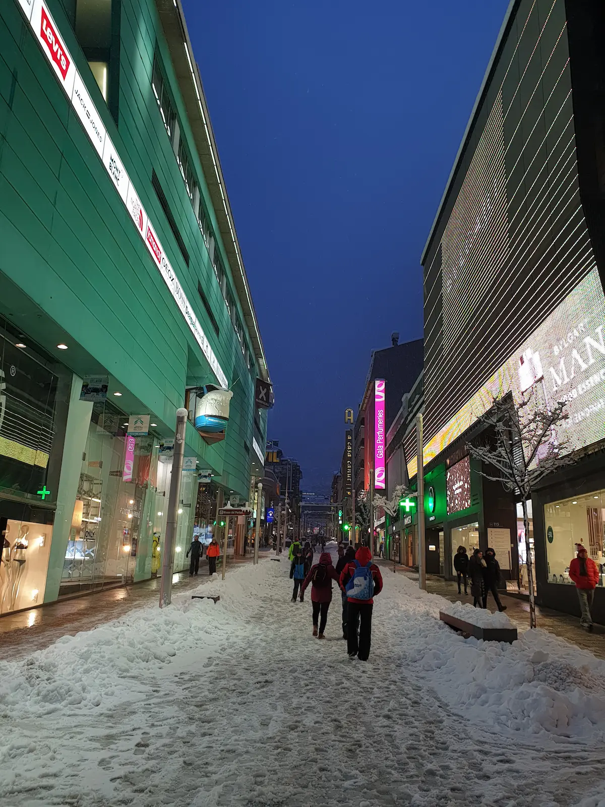 Carlemany Avenue Andorra la Vella shops