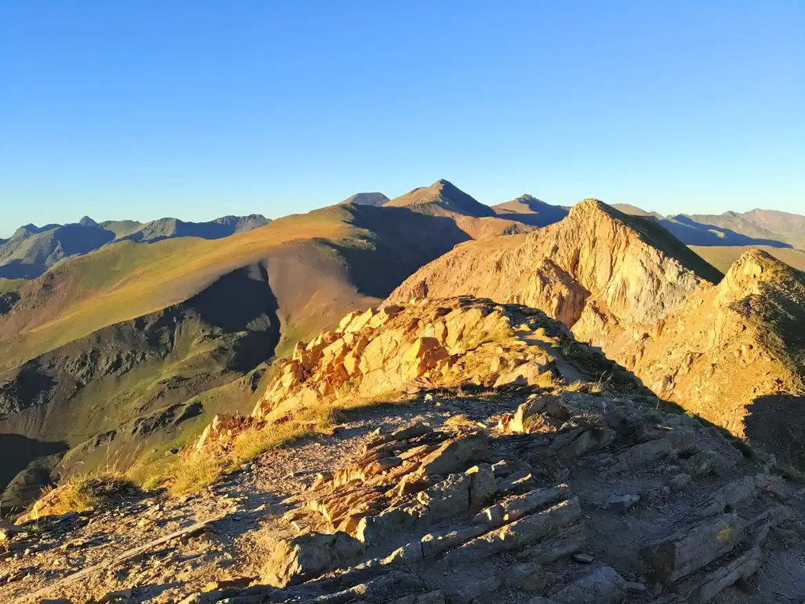 Panorámica desde la cima del Pic del Casamanya, Andorra